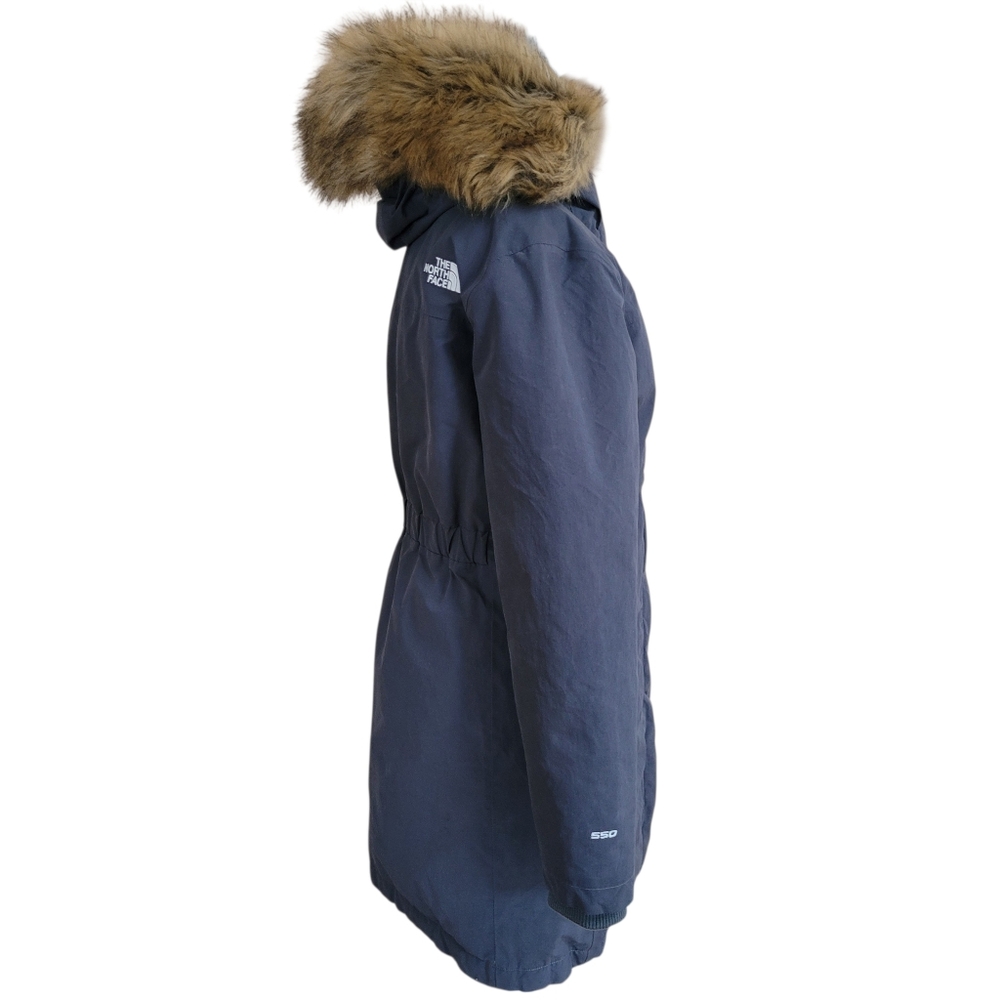 Like New The North Face Women’s 550 Down Arctic Parka Waterproof Jacket Gray S - Picture 6 of 15